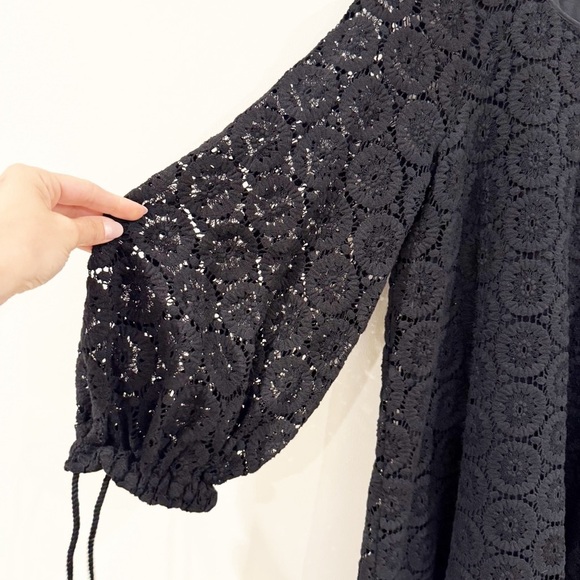 See By Chloe Black Lace Long Sleeve Dress size 34 - Picture 3 of 14